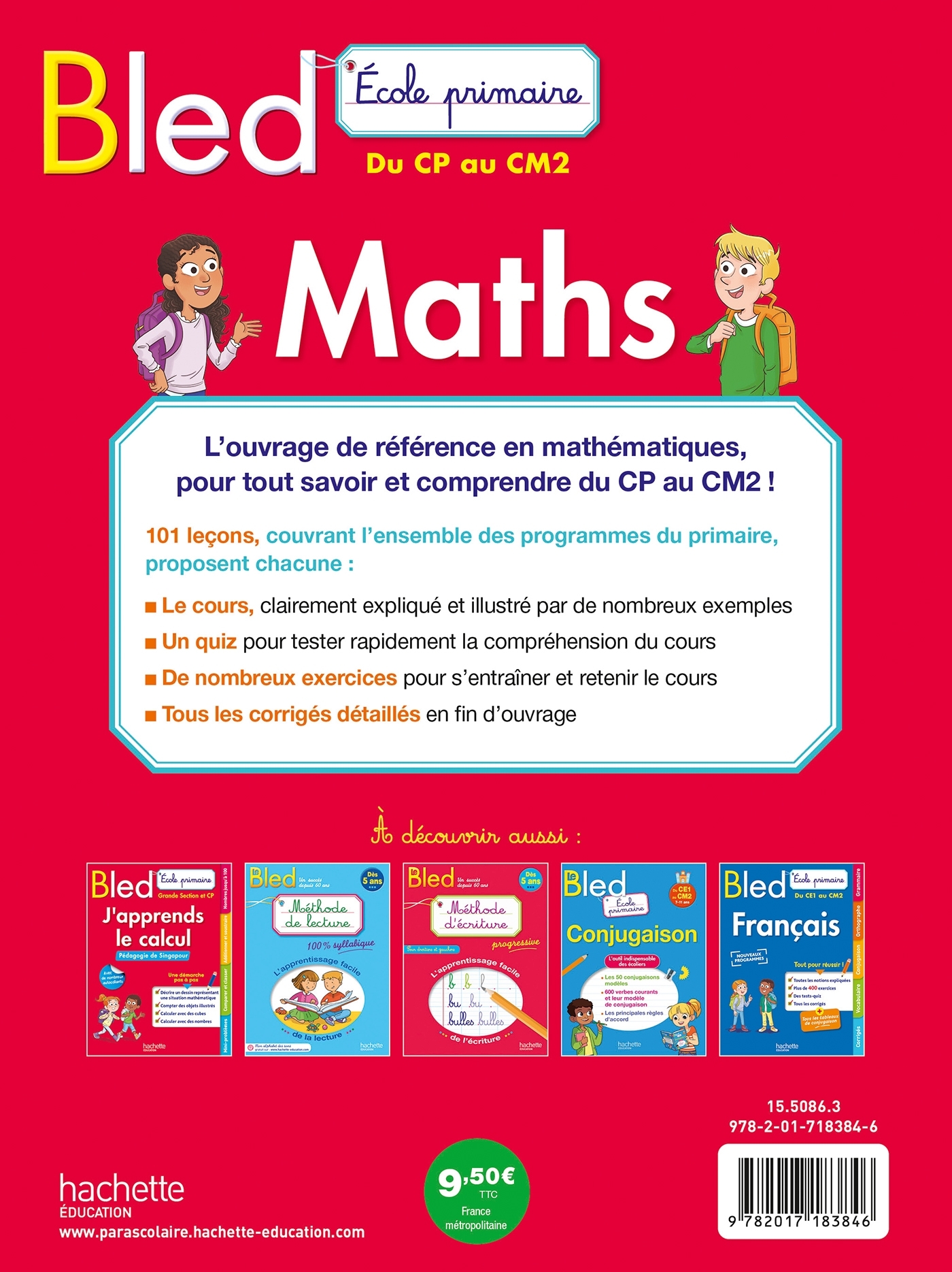Bled Ecole primaire Maths du CP au CM2 - Paul Bramand - HACHETTE EDUC