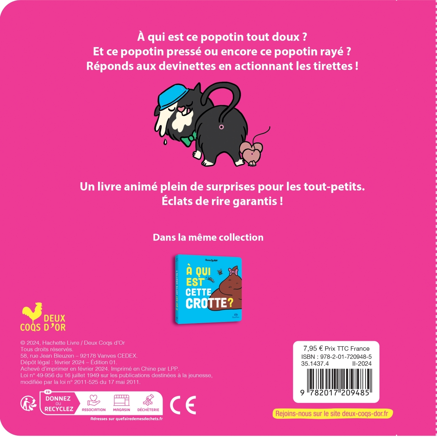 A qui est ce popotin ? - Anna Guillet - DEUX COQS D OR