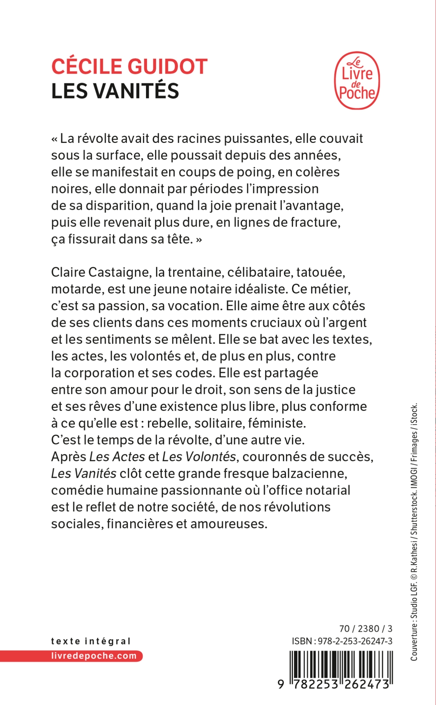 Les vanités - Cécile Guidot - LGF