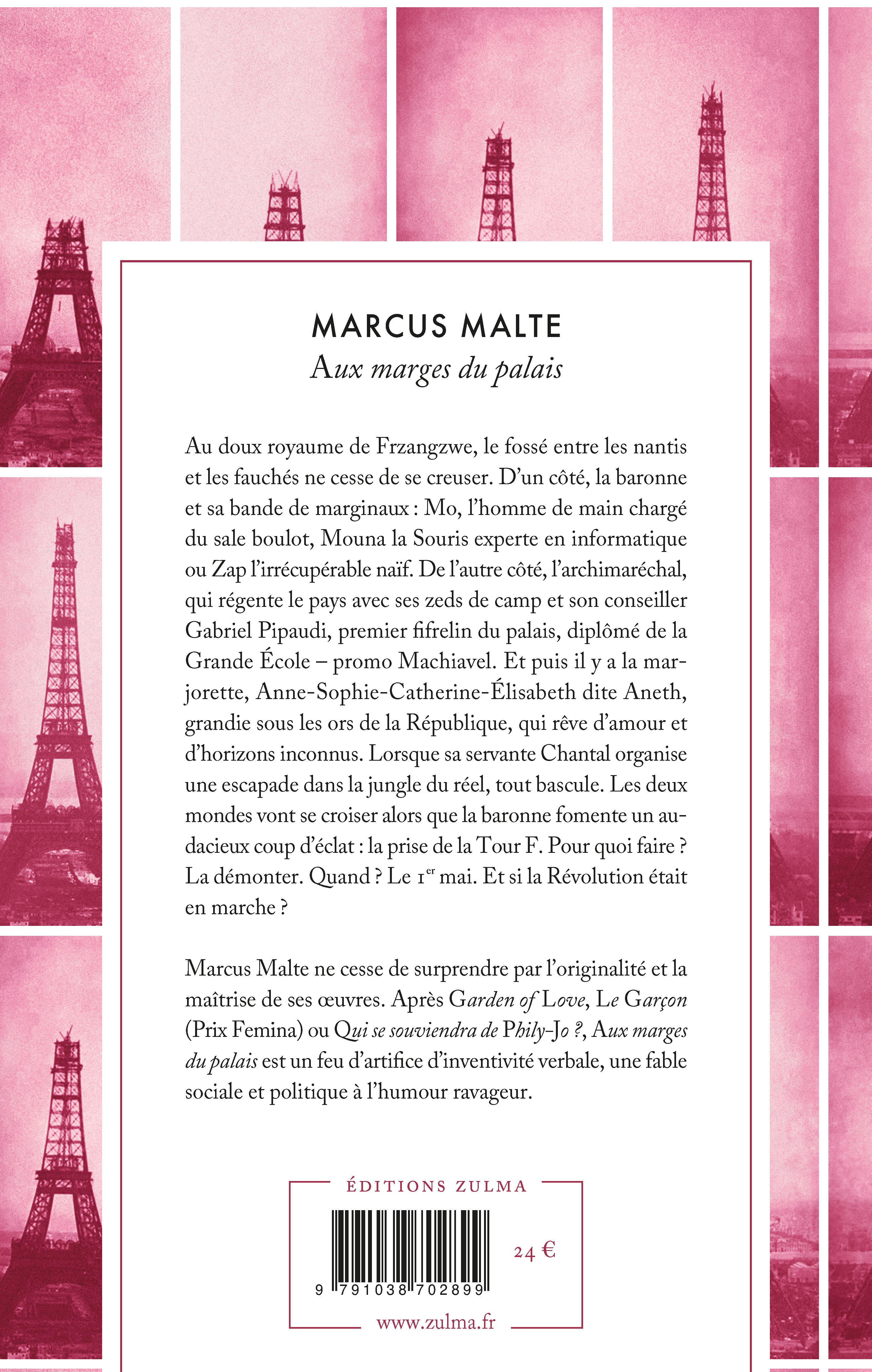 Aux marges du palais - Marcus MALTE - ZULMA