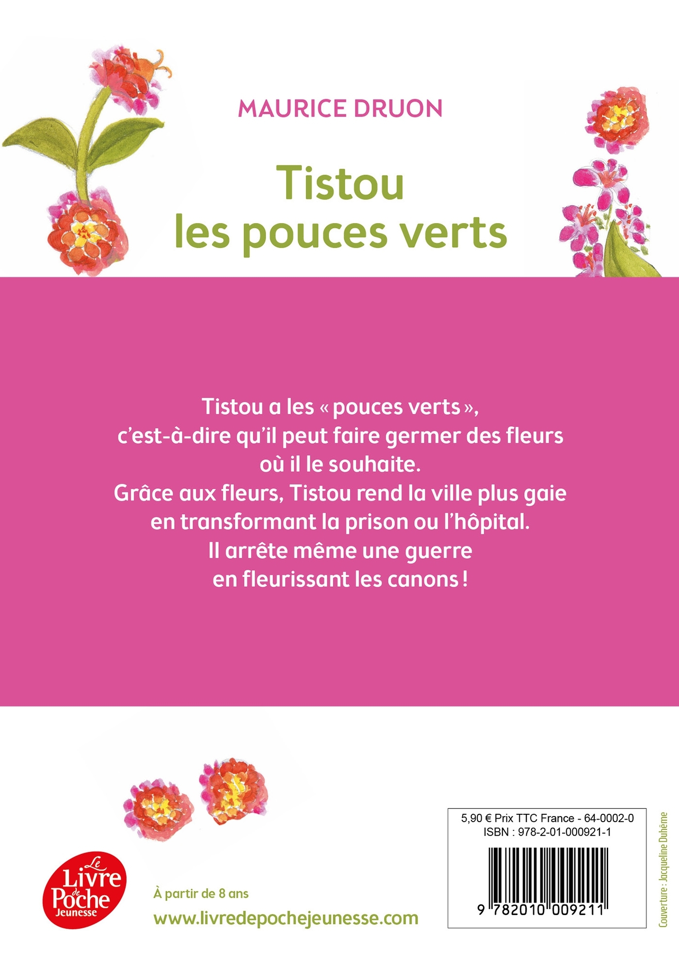 Tistou les pouces verts - Maurice Druon - POCHE JEUNESSE