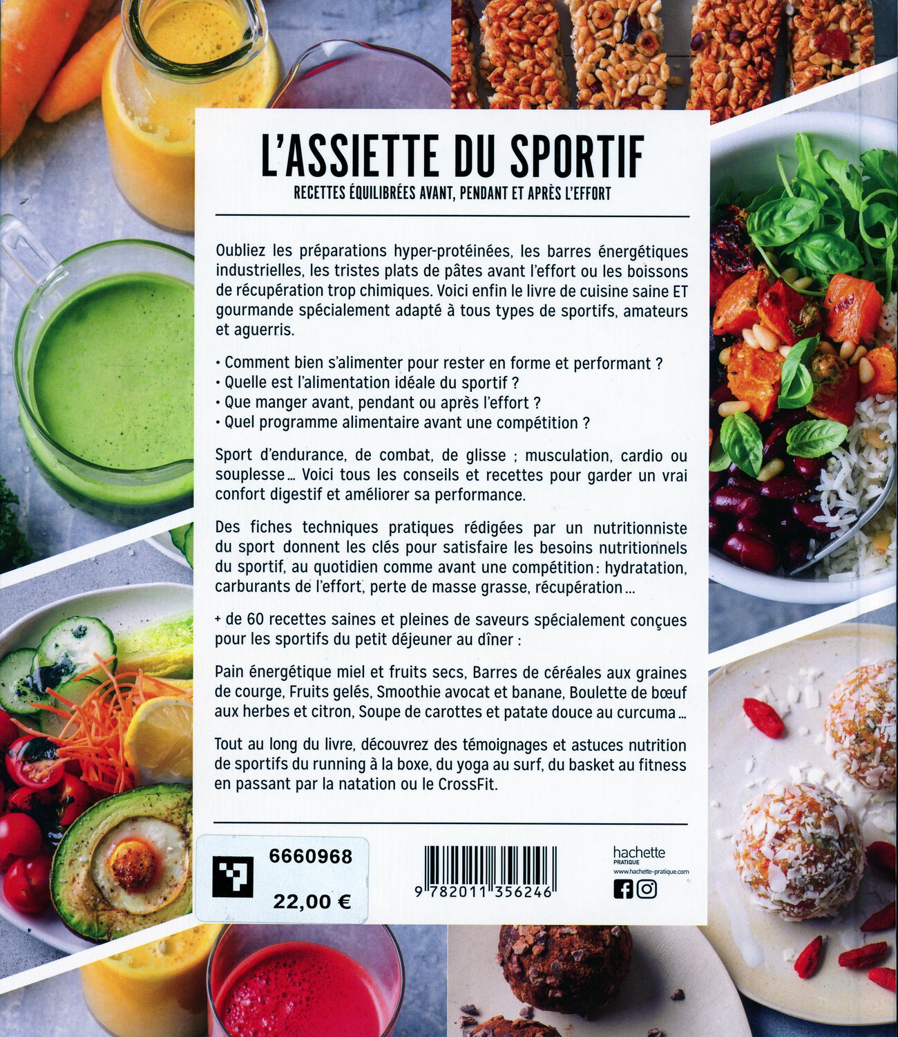 L'assiette du sportif - Coralie Ferreira - HACHETTE PRAT
