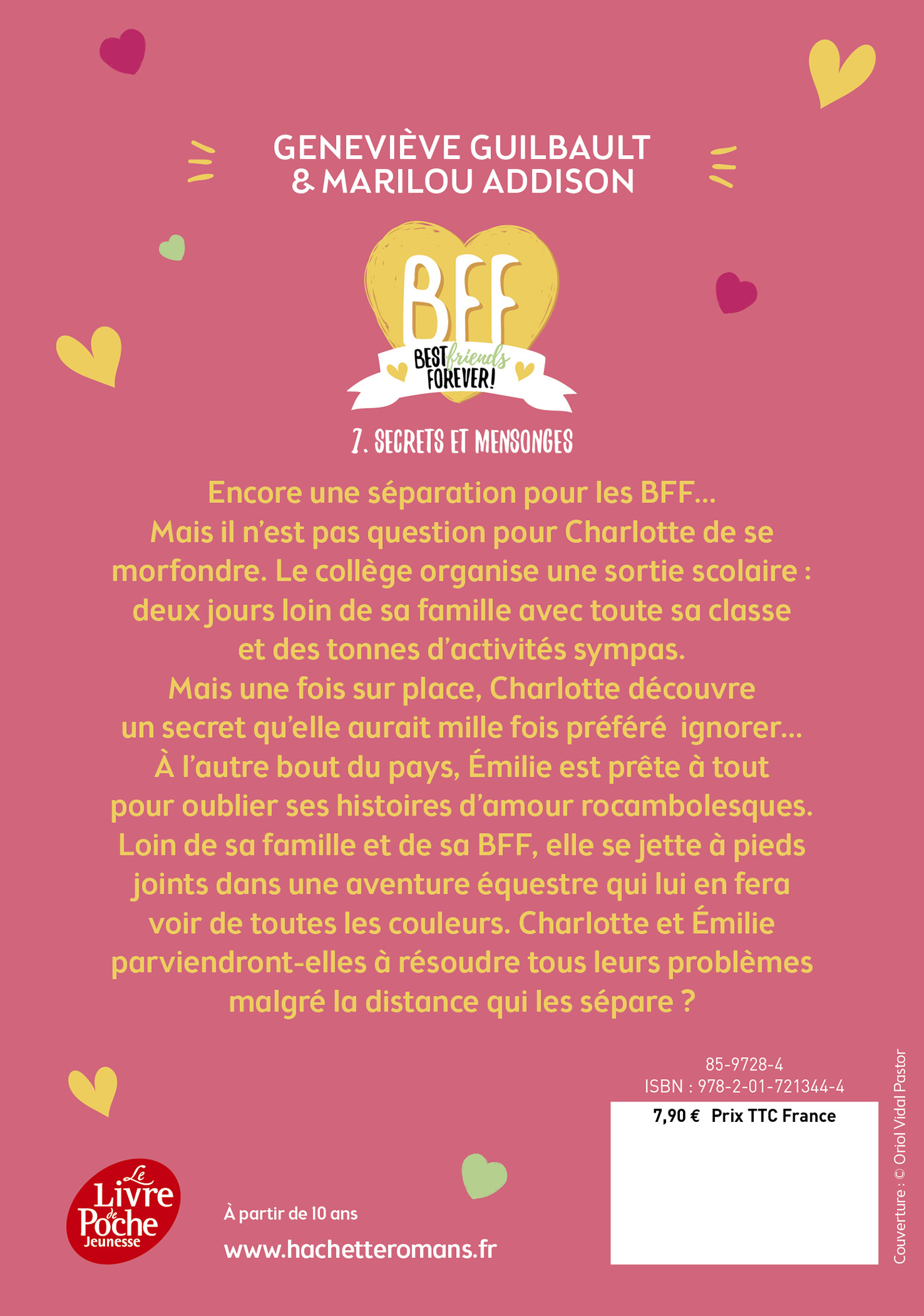 BFF Best Friends Forever - Tome 7 - Geneviève Guilbault - POCHE JEUNESSE