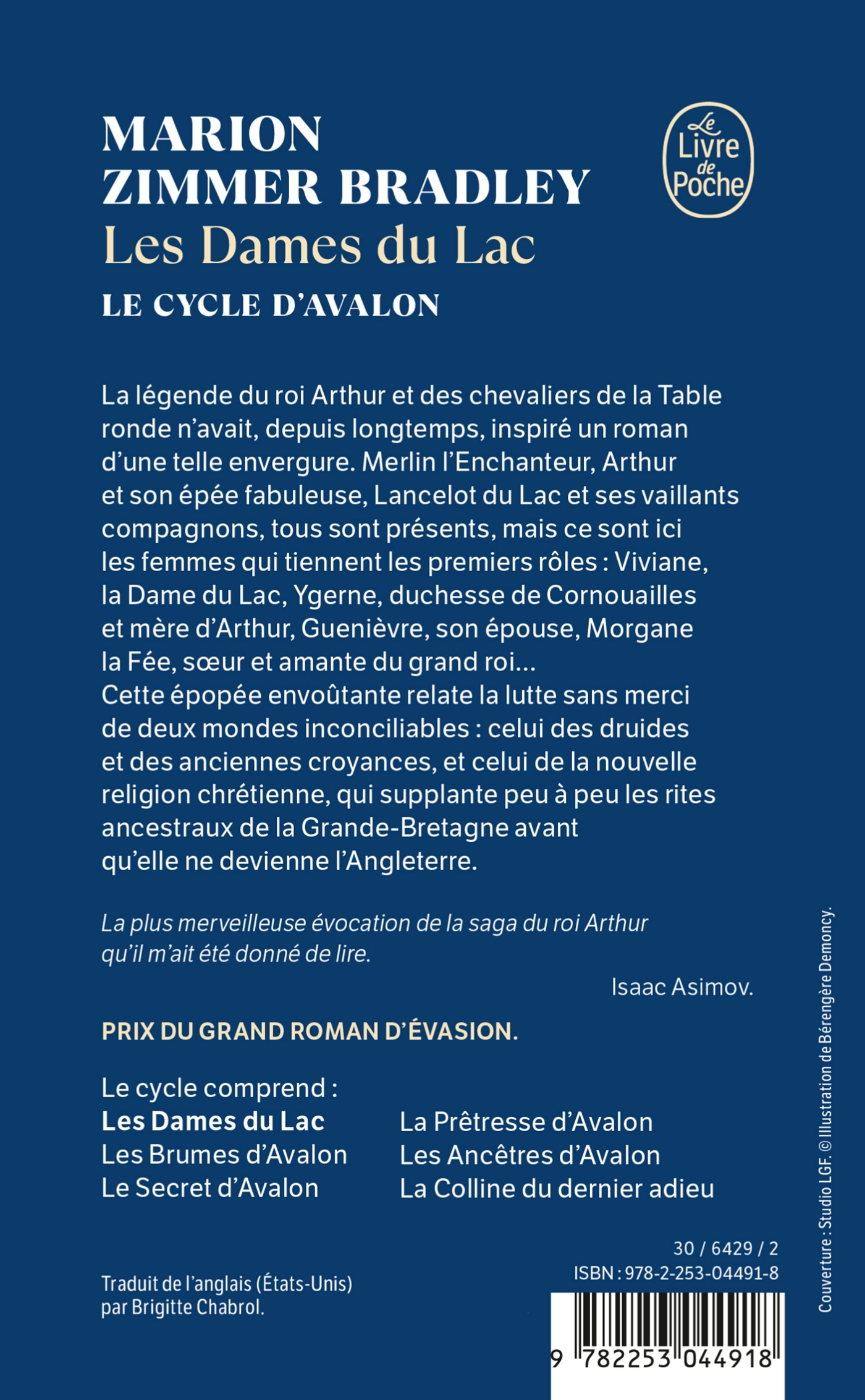 Les Dames du lac (Le Cycle d'Avalon, Tome 1) - Marion Zimmer Bradley - LGF