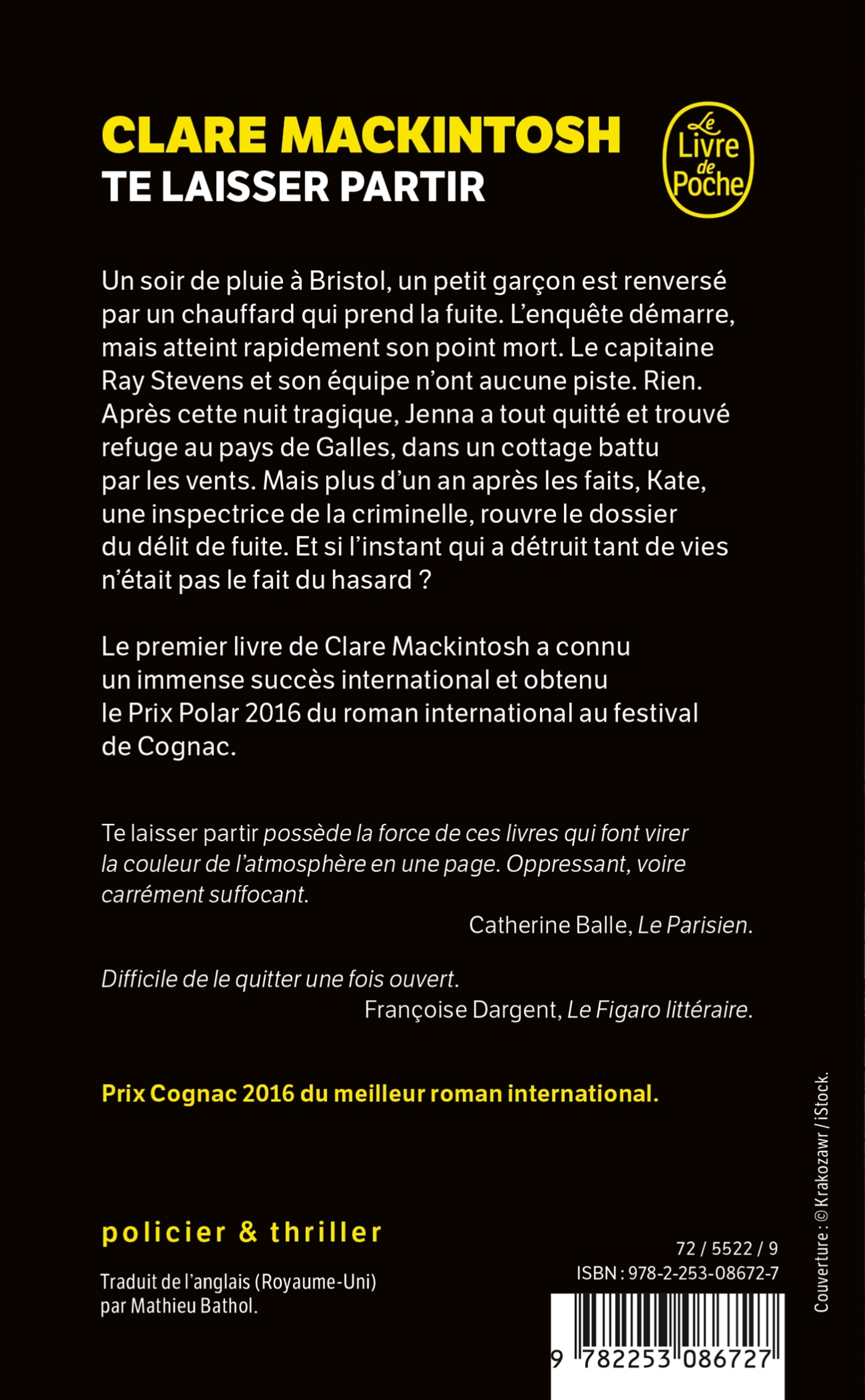 Te laisser partir - Clare Mackintosh - LGF