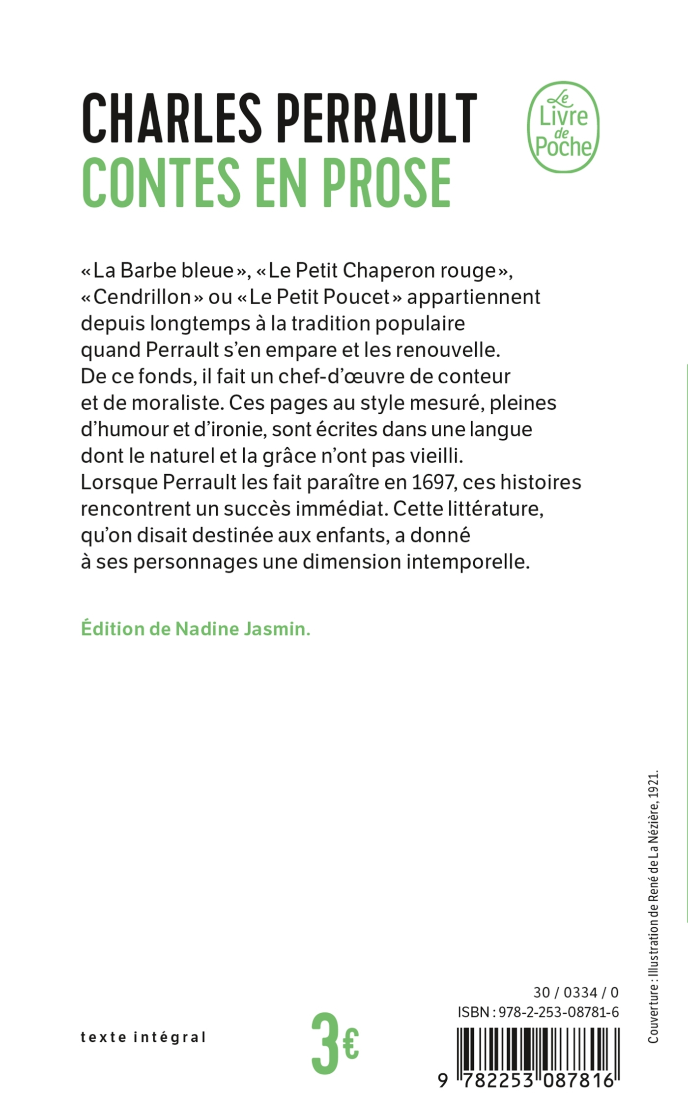 Contes en prose - Charles Perrault - LGF