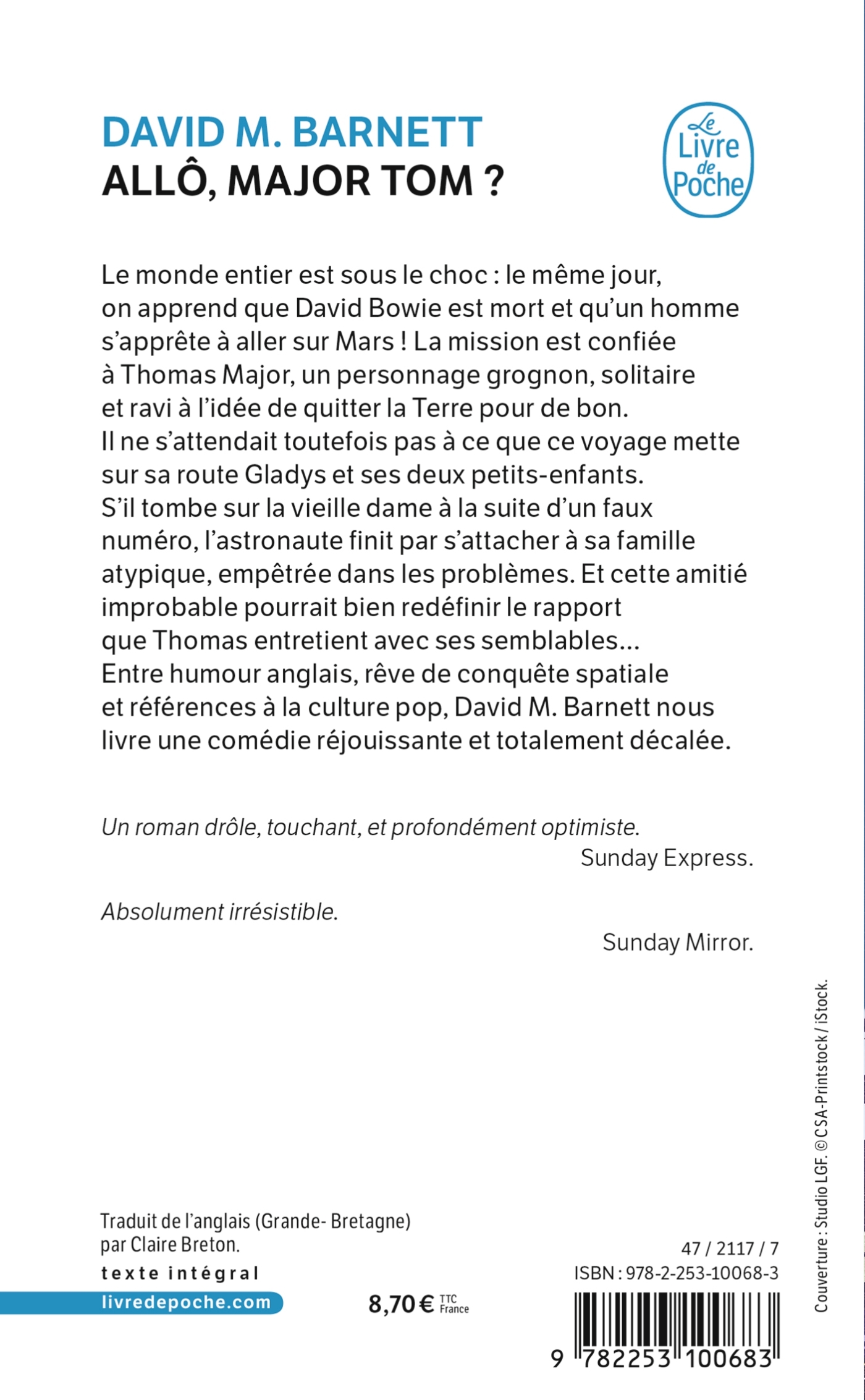 Allo, Major Tom ? - David M. Barnett - LGF