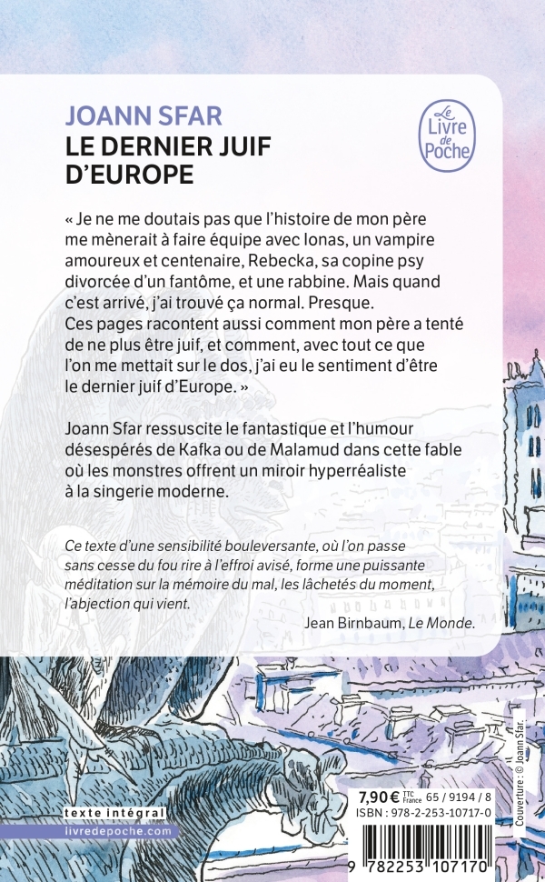 Le dernier Juif d'Europe - Joann Sfar - LGF