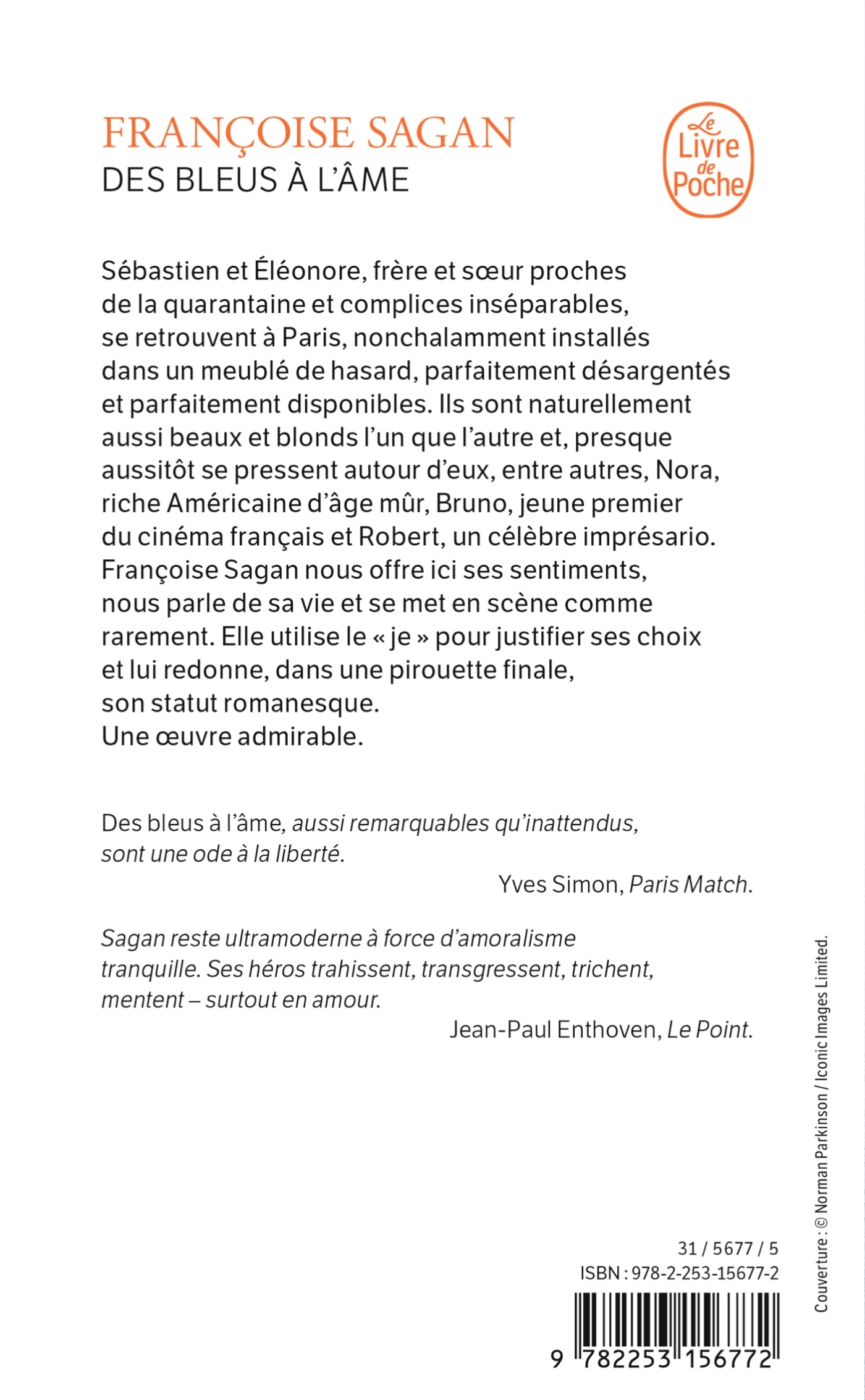 Des bleus à l'âme - Françoise Sagan - LGF