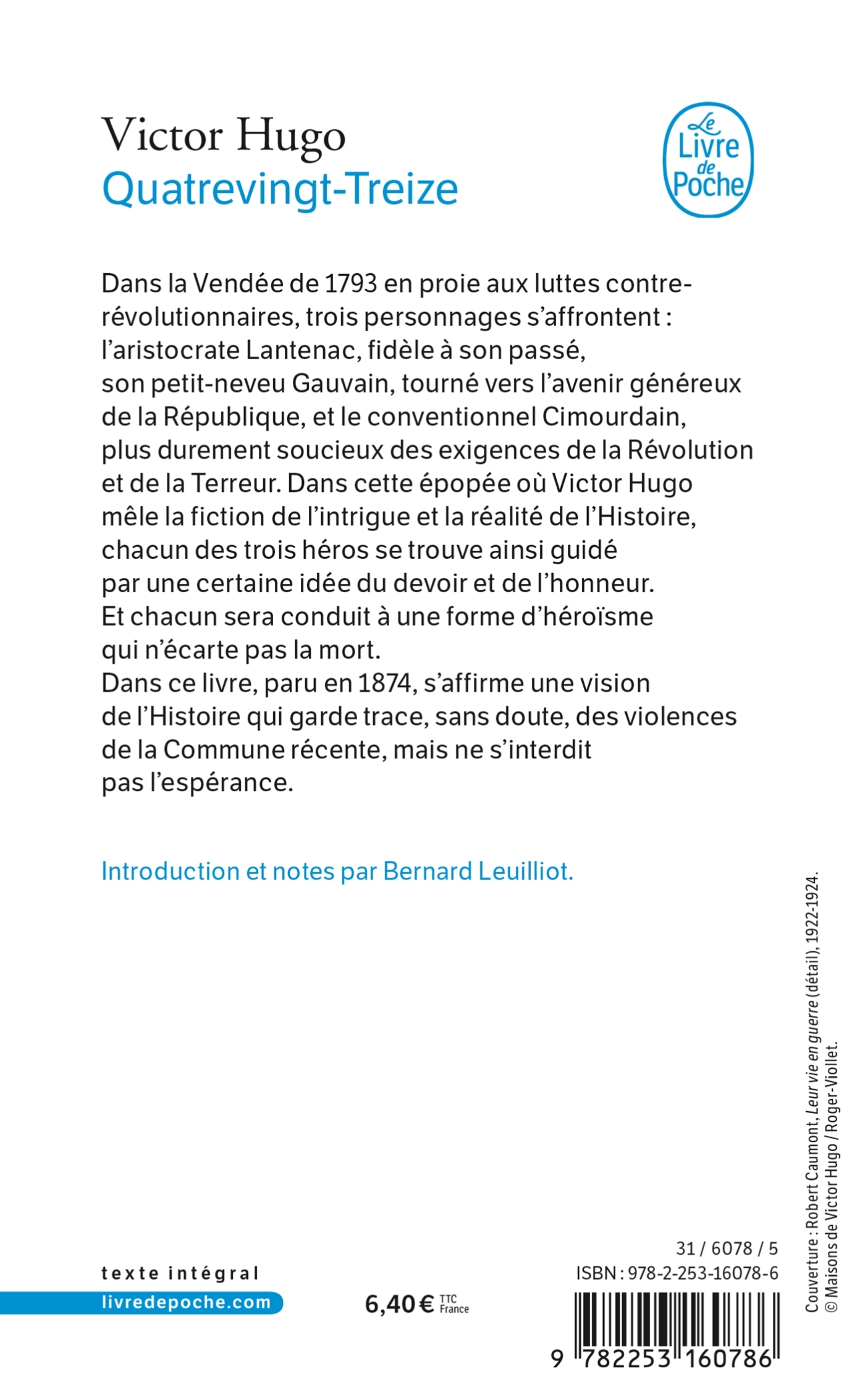 Quatrevingt Treize - Victor Hugo - LGF