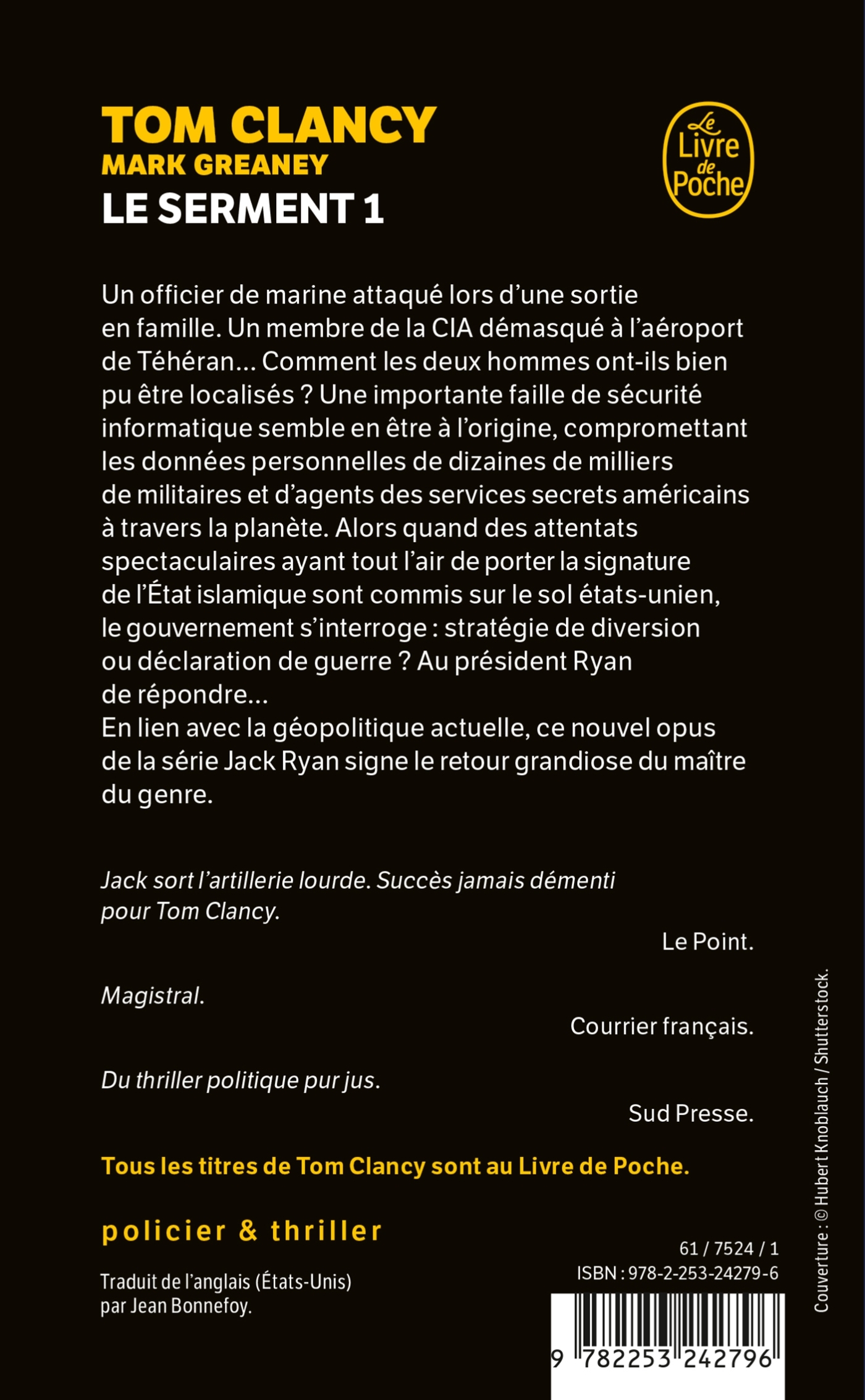 Le serment tome 1 - Tom Clancy - LGF