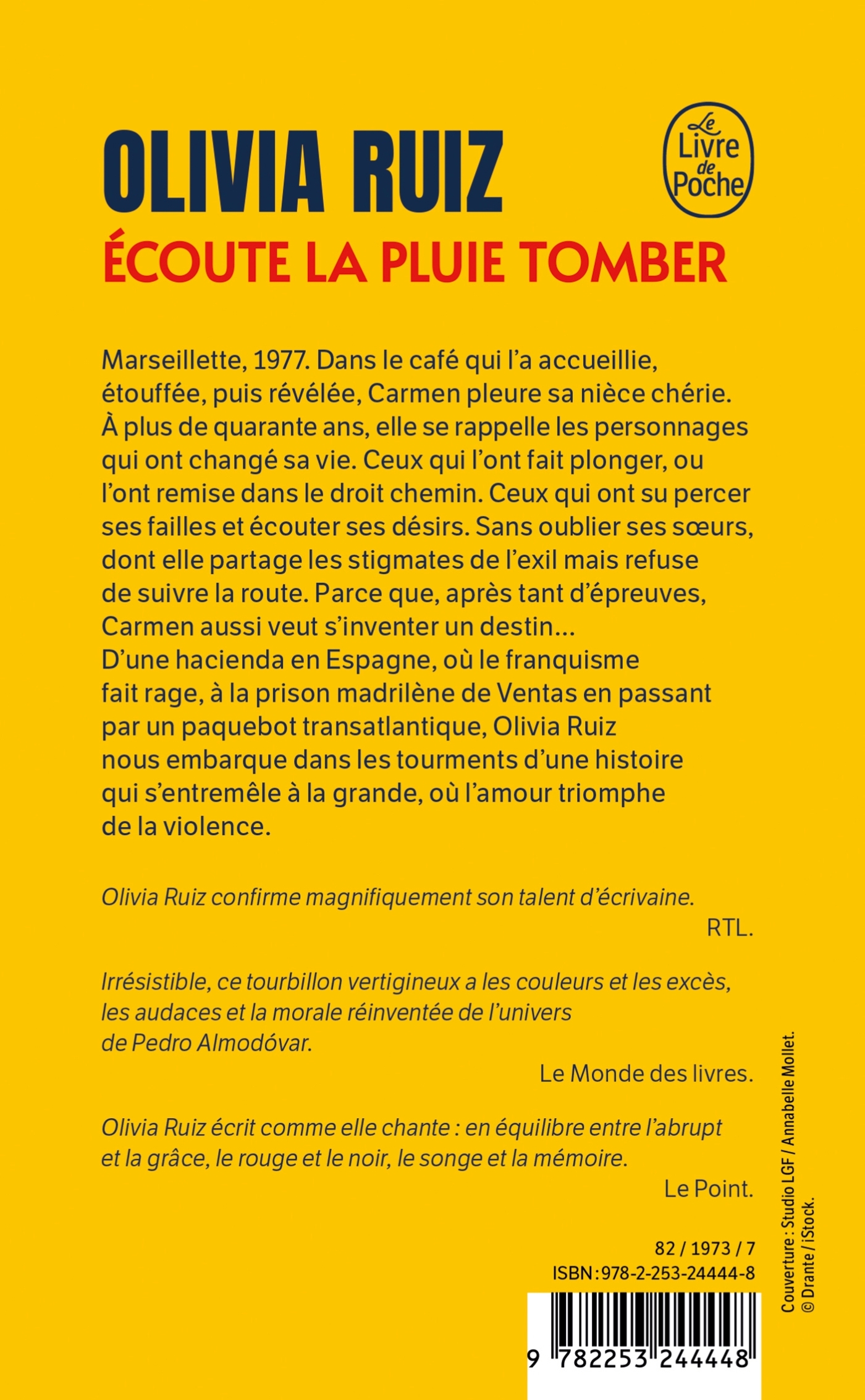 Ecoute la pluie tomber - Olivia Ruiz - LGF
