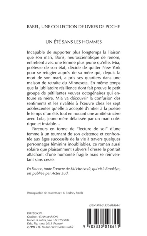 Un été sans les hommes - Siri Hustvedt - ACTES SUD