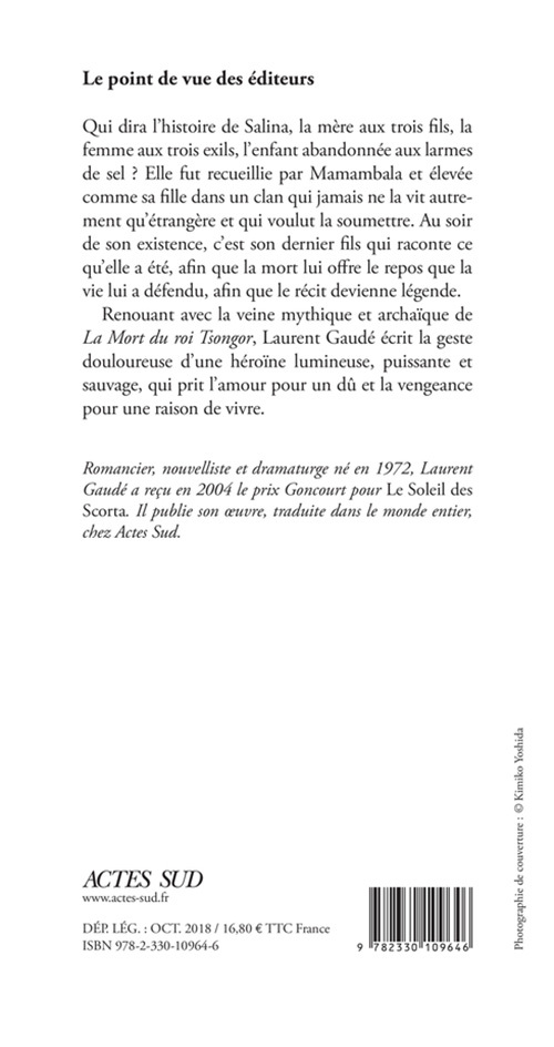 Salina - Laurent Gaudé - ACTES SUD