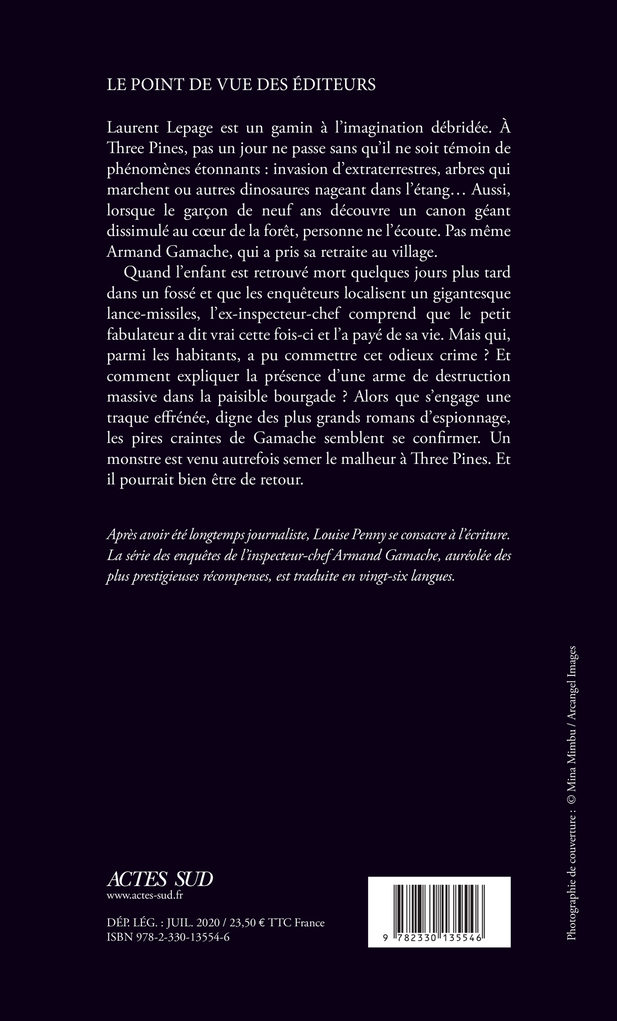 La nature de la bête - Louise Penny - ACTES SUD
