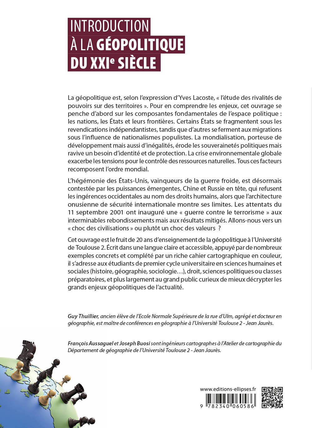 Introduction à la géopolitique du XXIe siècle - Comprendre les conflits contemporains - Guy Thuillier - ELLIPSES