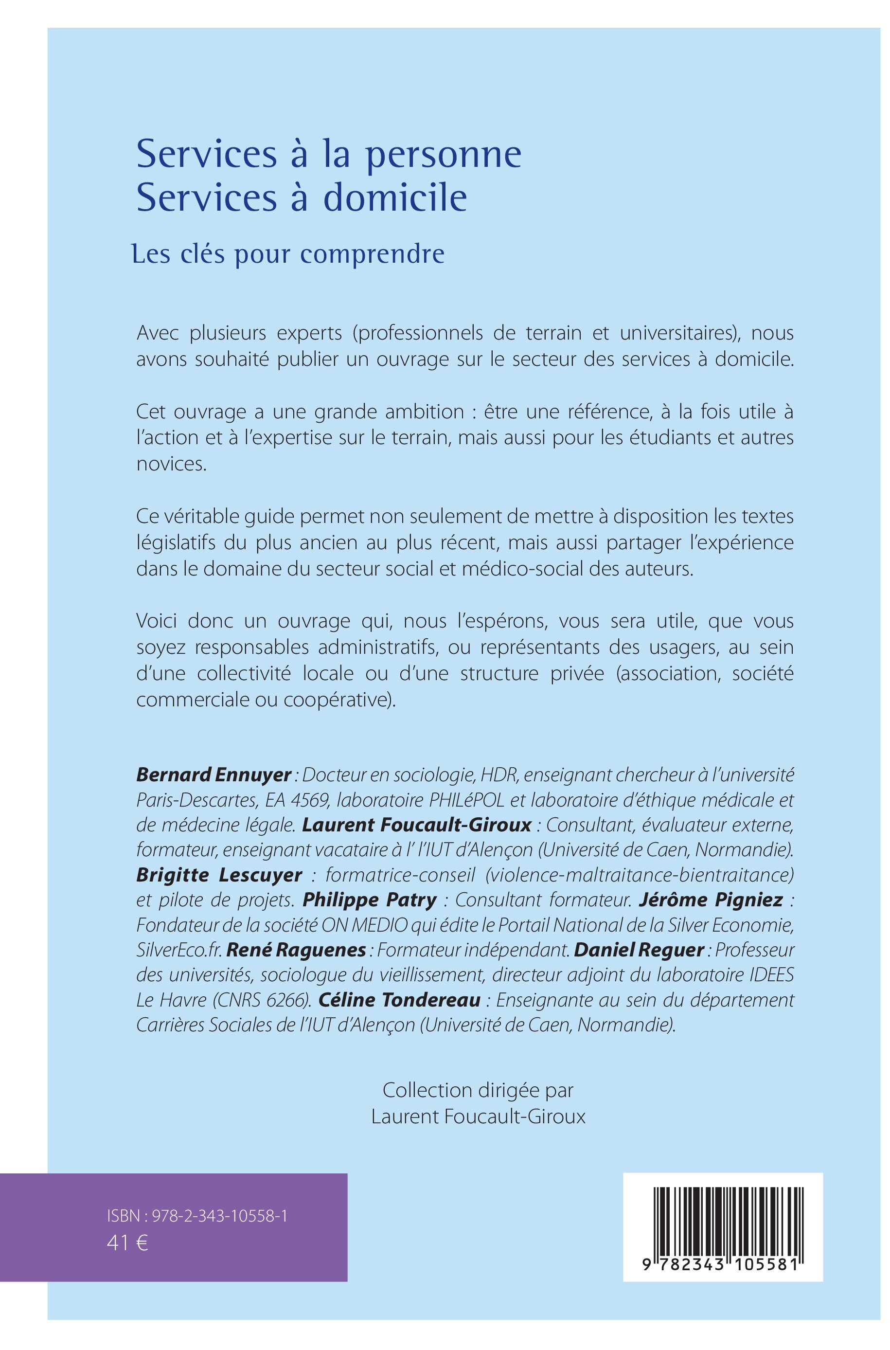 Services à la personne - Laurent Foucault-Giroux - L'HARMATTAN