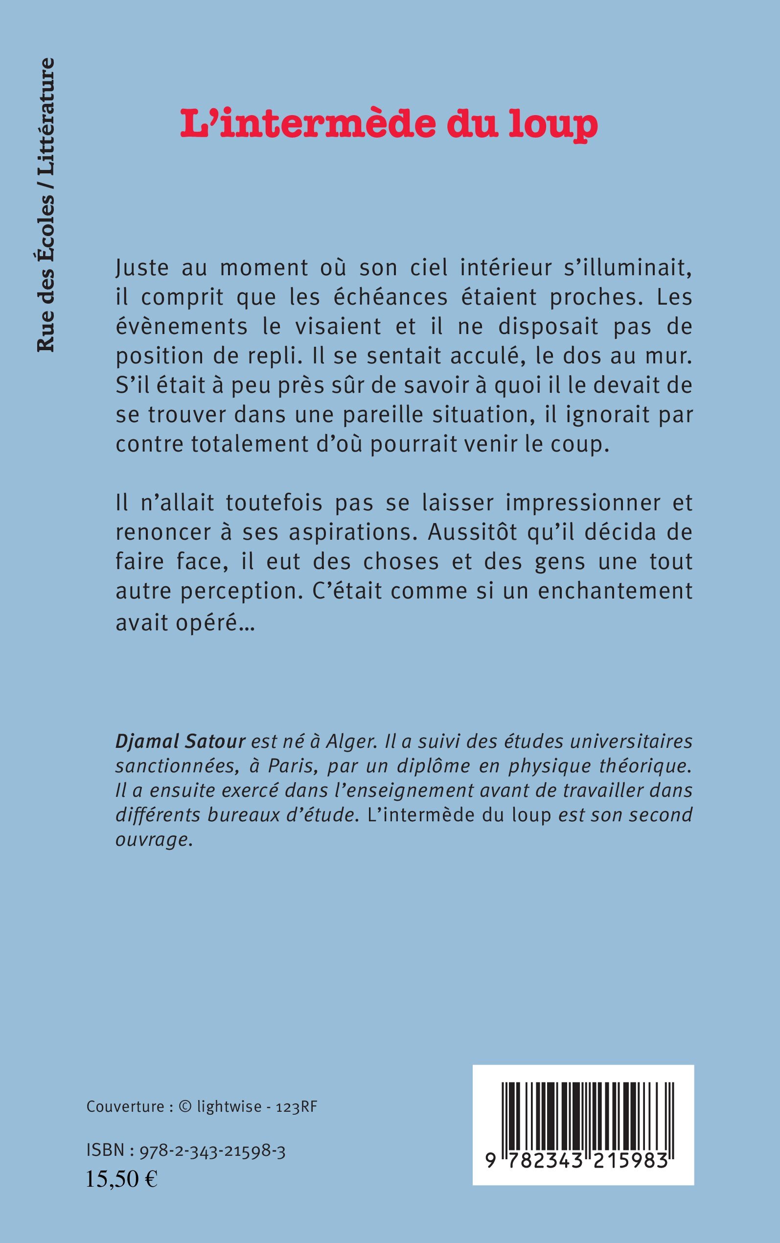 L'intermède du loup - Djamal Satour - L'HARMATTAN