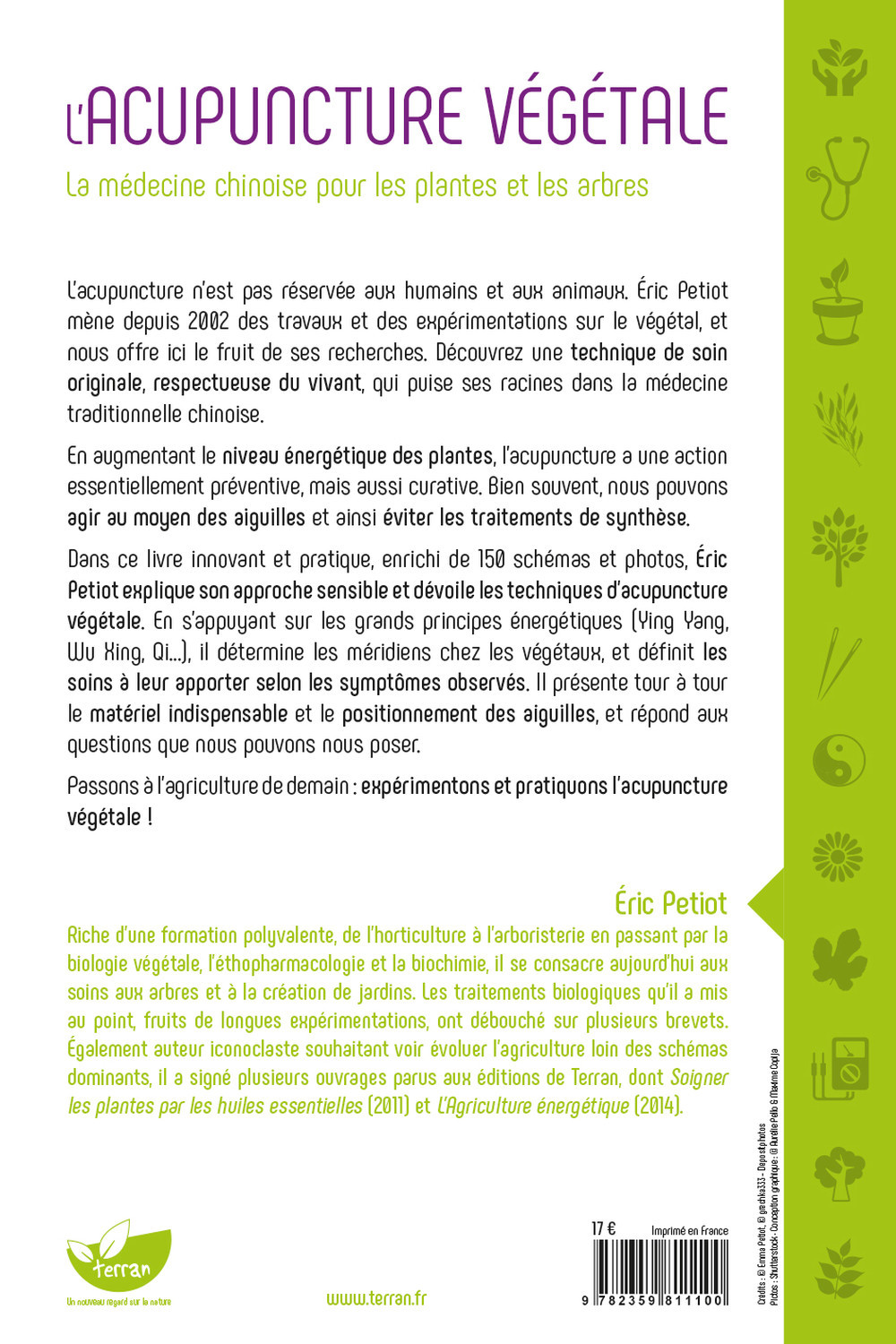 L'Acupuncture végétale - La médecine chinoise pour les plantes et les arbres - Éric Petiot - DE TERRAN