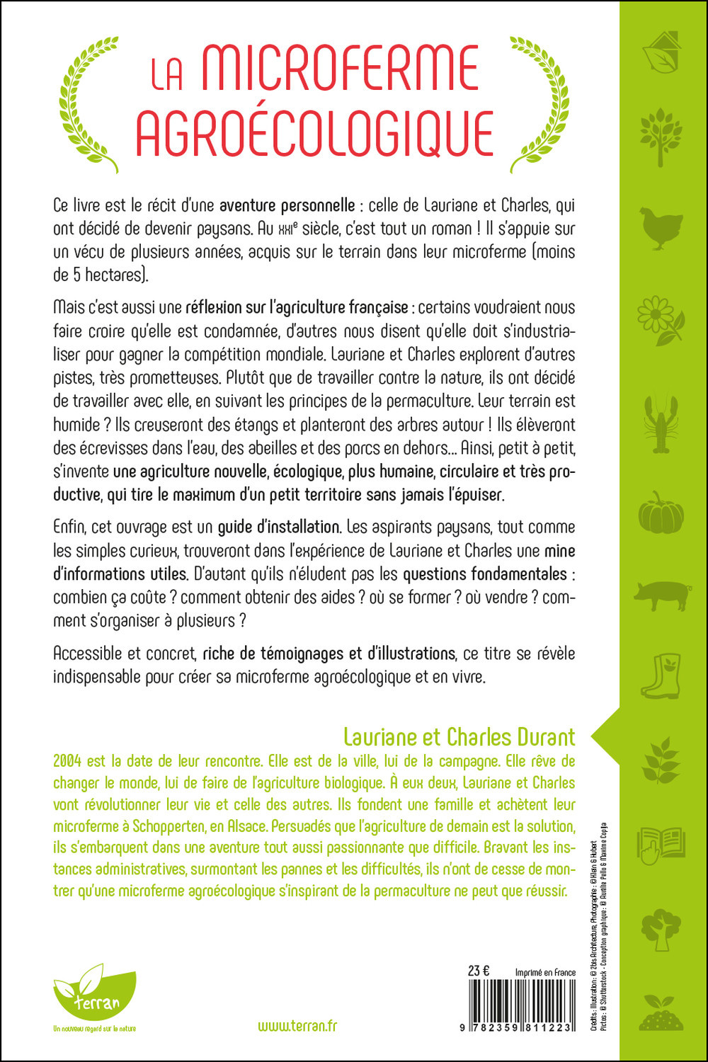 La Microferme agroécologique - Une agriculture circulaire où tout est valorisé grâce à la permaculture - Lauriane & Charles Durant - DE TERRAN