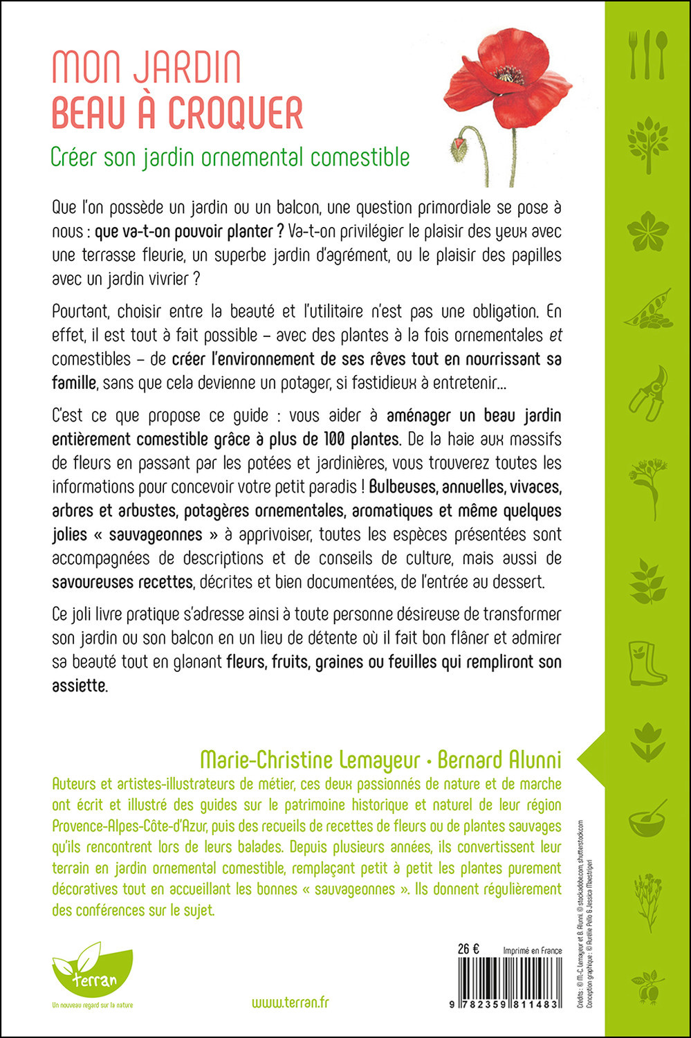 Mon jardin beau à croquer - Créer son jardin ornemental comestible - Ici tout se mange ! - Marie-Christine LEMAYEUR - DE TERRAN