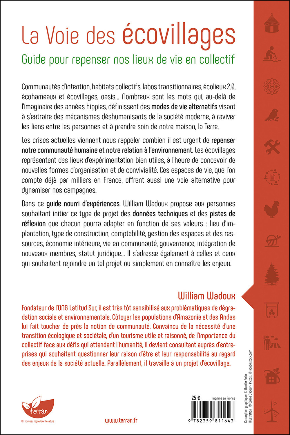La Voie des écovillages - Guide pour repenser nos lieux de vie en collectif - William Wadoux - DE TERRAN