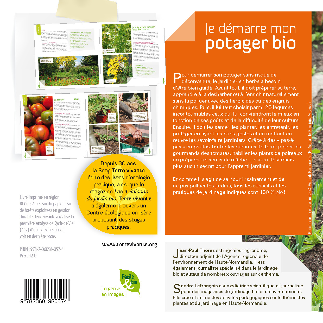 Je démarre mon potager bio - Jean-Paul Thorez - TERRE VIVANTE