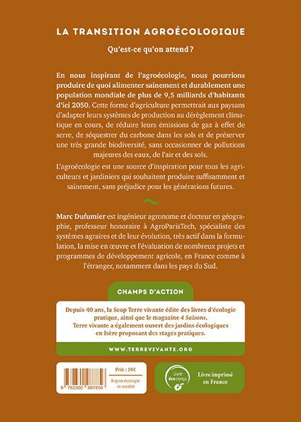 La transition agroécologique - Marc Dufumier - TERRE VIVANTE