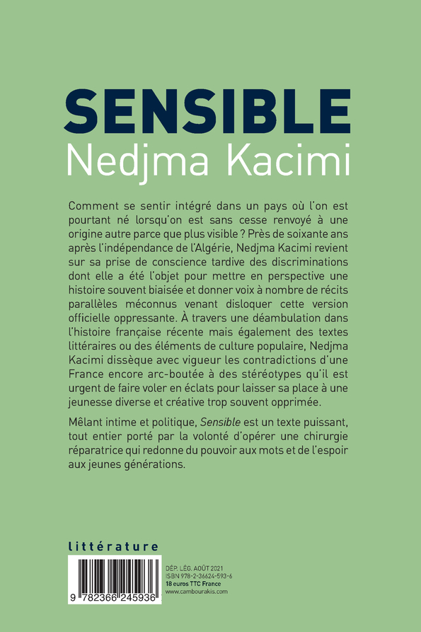 Sensible - Nedjma Kacimi - CAMBOURAKIS