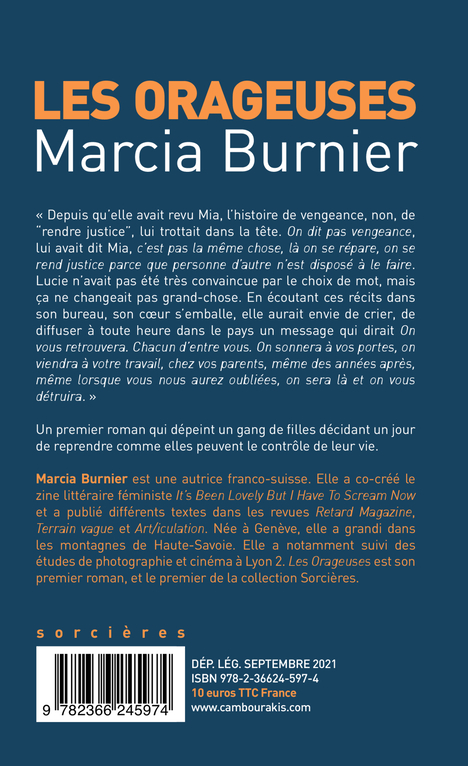 Les Orageuses (poche) - Marcia Burnier - CAMBOURAKIS