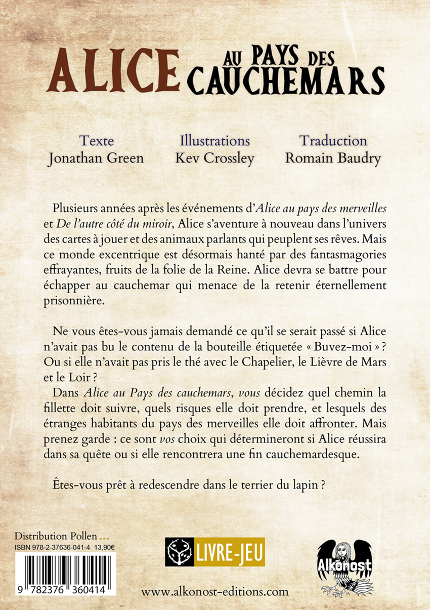 Alice au pays des cauchemars - Jonathan Green - POSIDONIA