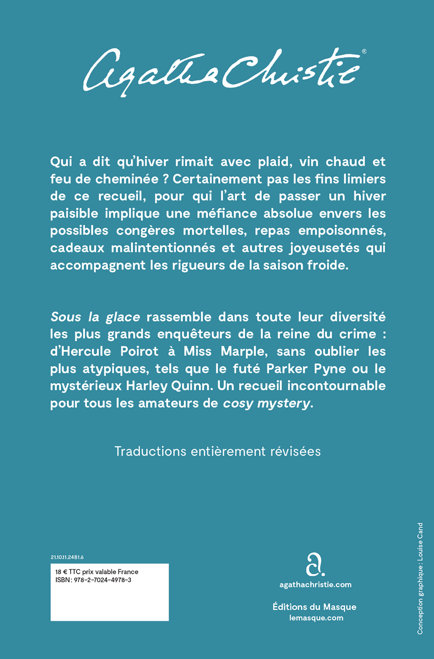 Sous la glace - Agatha Christie - ED DU MASQUE