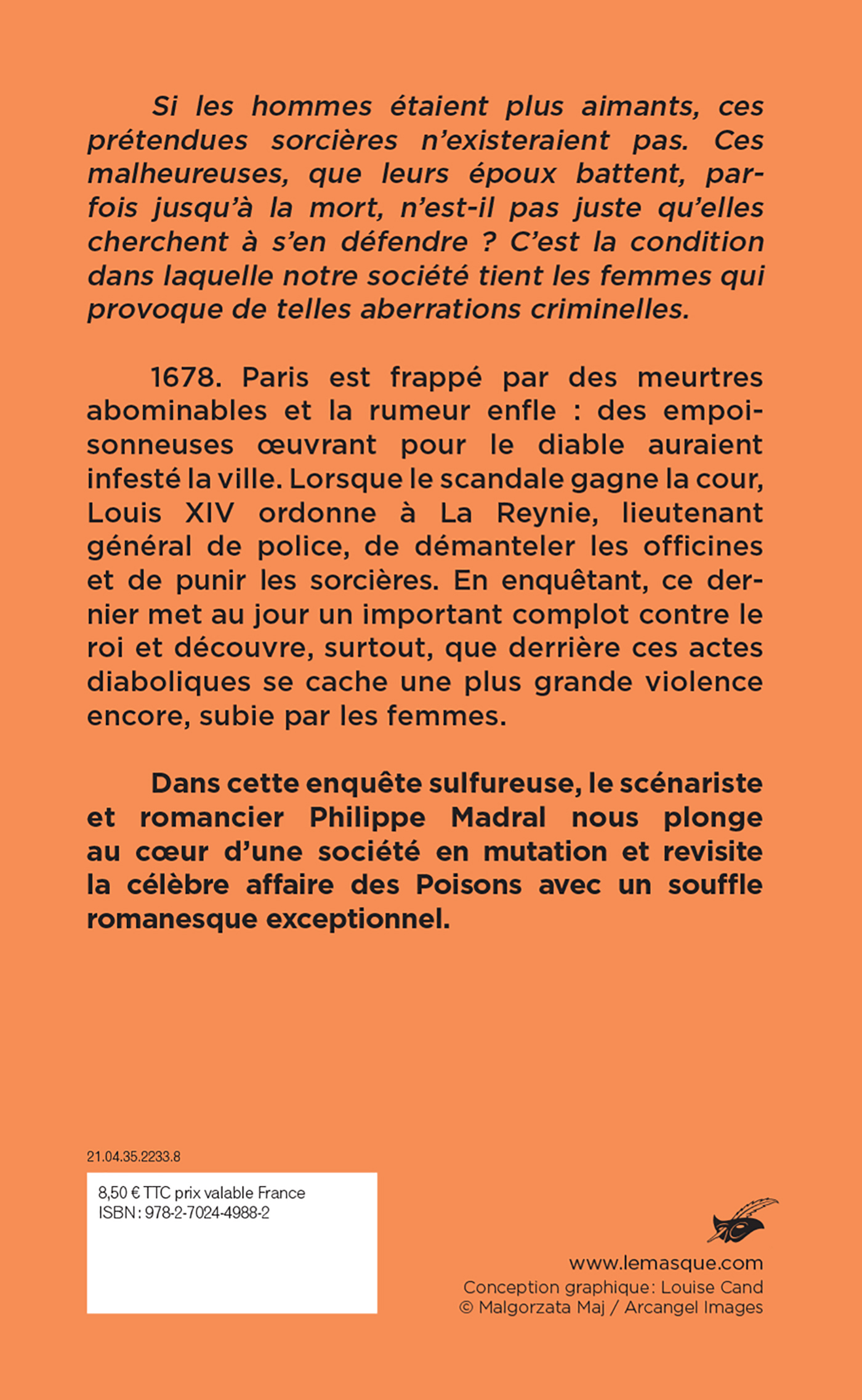 Une sorcière à la cour - Philippe Madral - ED DU MASQUE