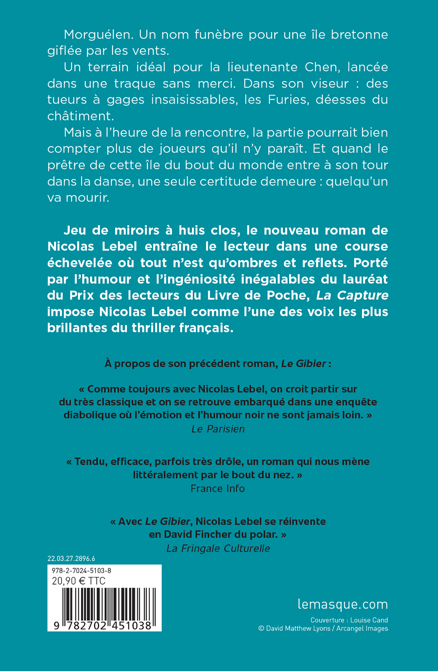 La Capture - Nicolas Lebel - ED DU MASQUE
