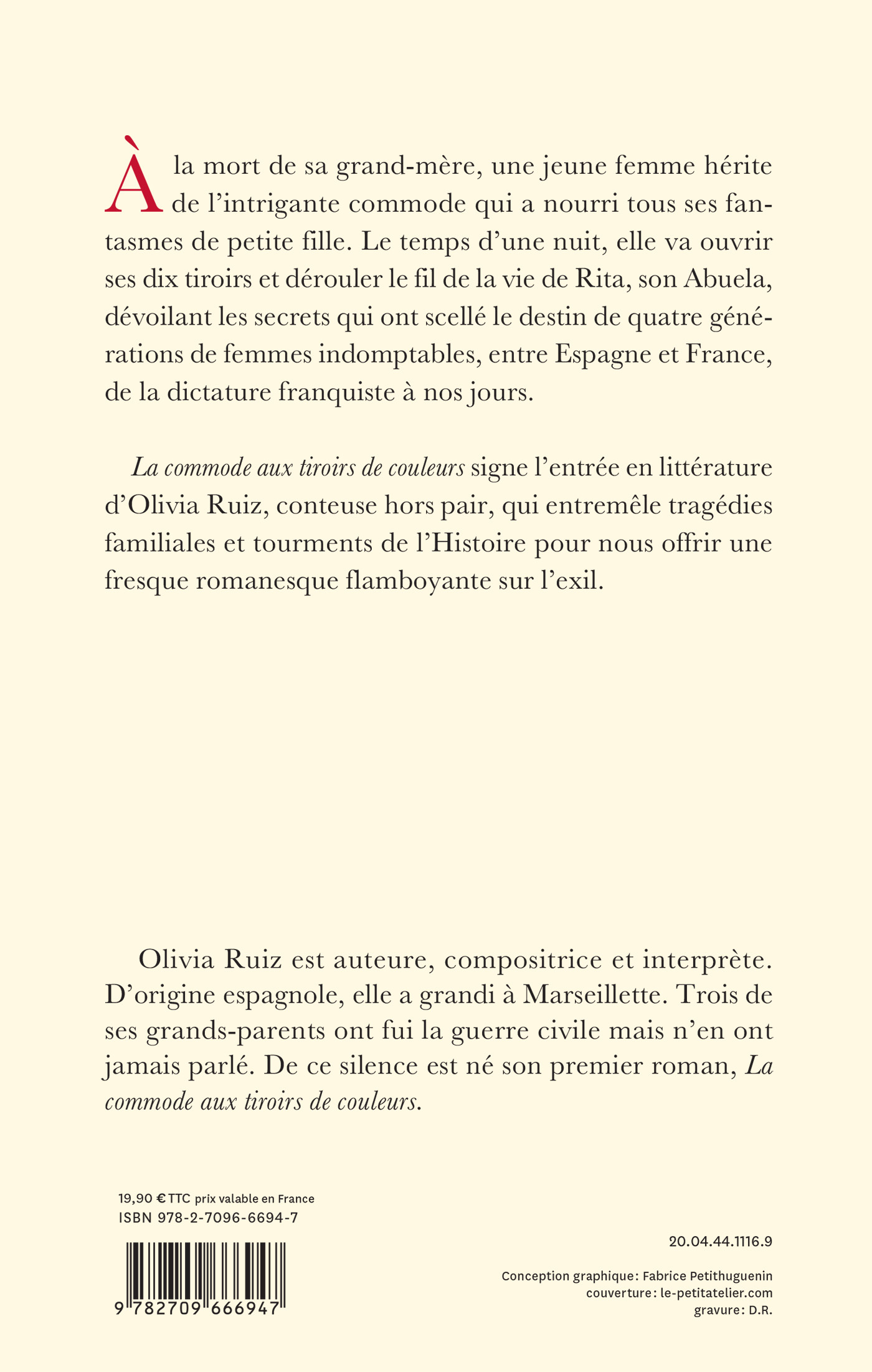 La commode aux tiroirs de couleurs - Olivia Ruiz - LATTES