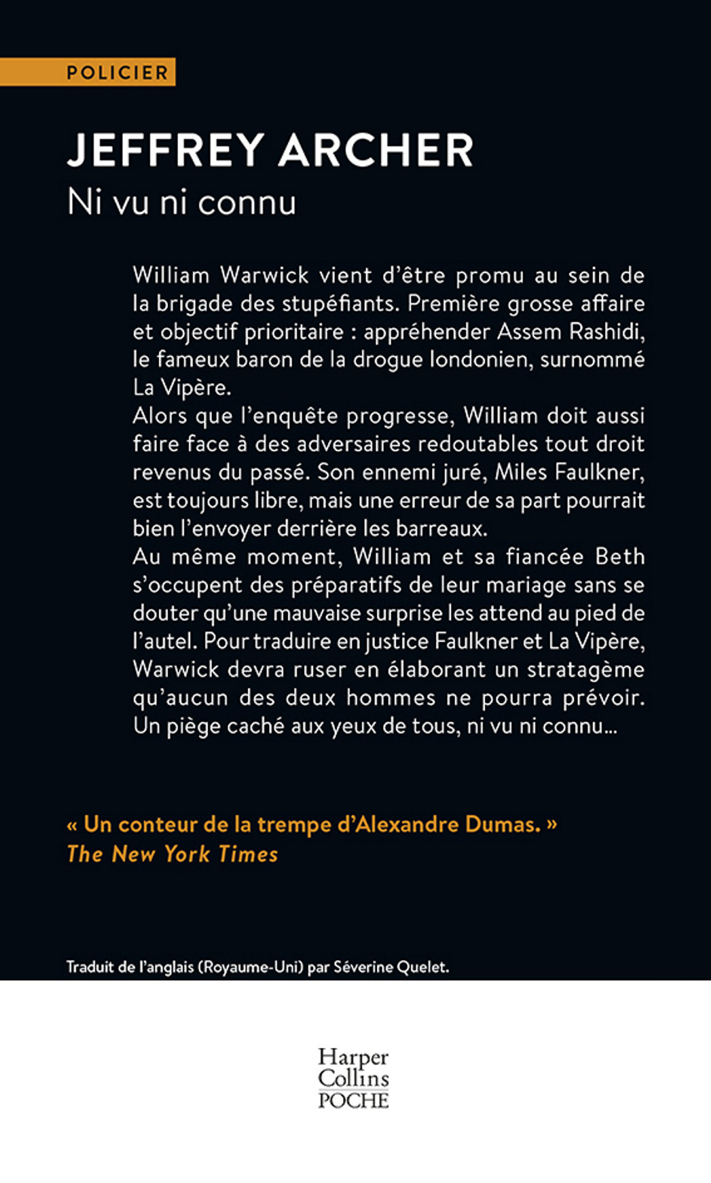 Ni vu ni connu - Jeffrey Archer - HARPERCOLLINS