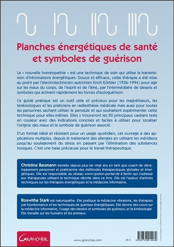 Planches énergétiques de santé et symboles de guérison - Christina Baumann - GRANCHER