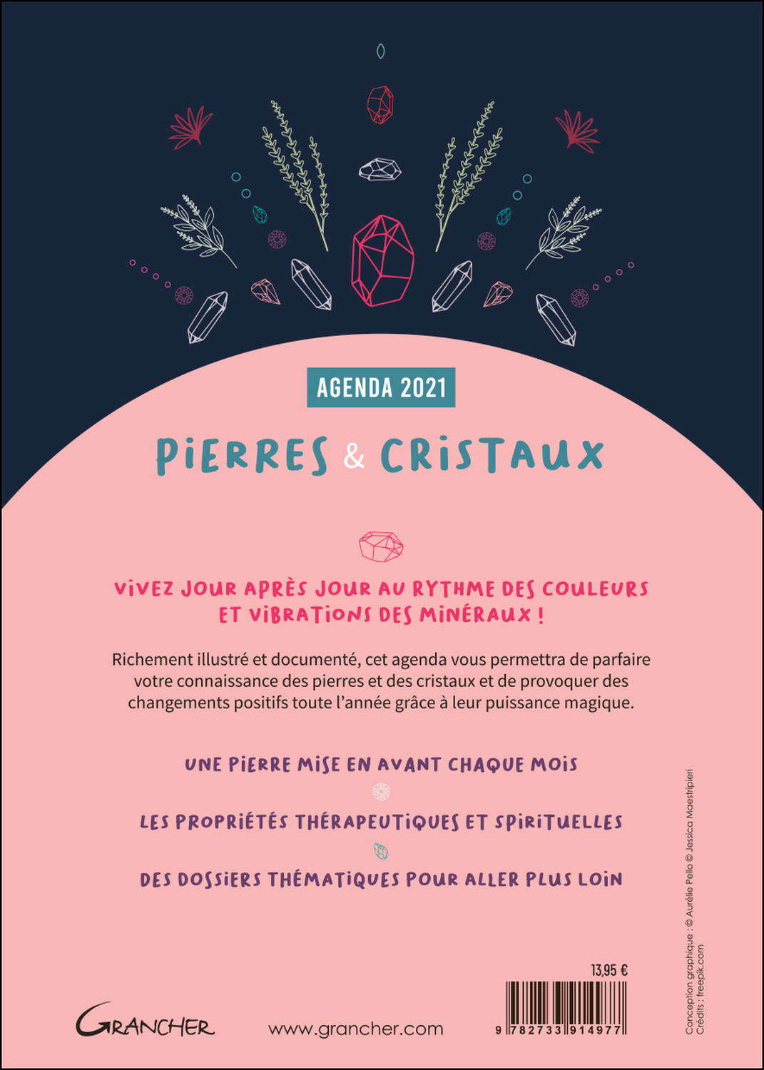 Pierres & Cristaux Agenda 2021 -  Collectif - GRANCHER